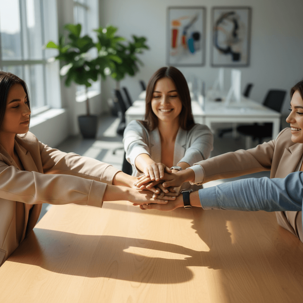 Qualifizierte Fachkräfte in einem Teammeeting